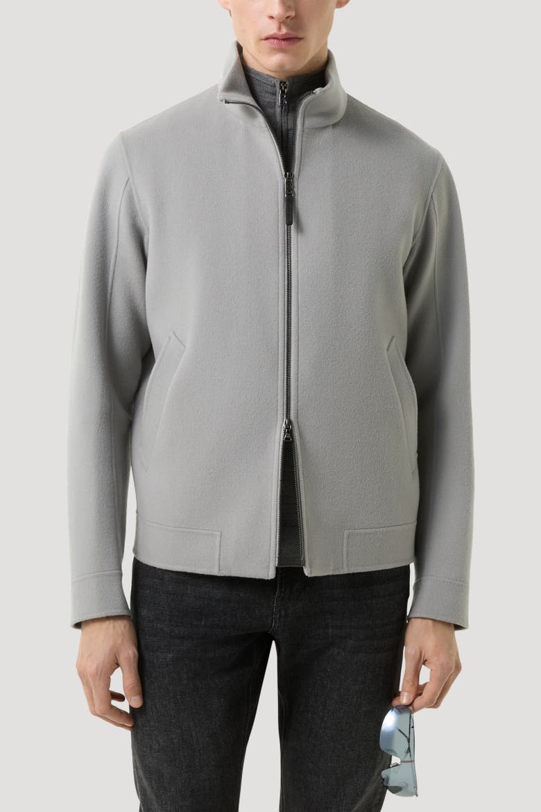 Doubleface Blouson Brice, Alternate, color, Light gray
