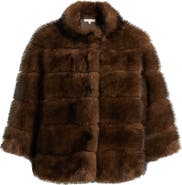 LoveShackFancy Gelman Faux Fur Jacket