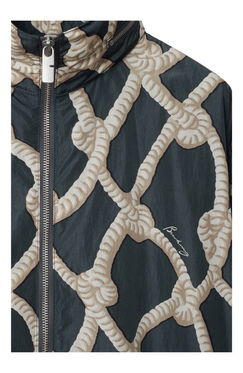 Burberry Knot Nylon Jacket, Alternate, color, Magnet