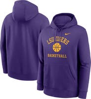 Nike Men's Nike Purple LSU Tigers Basketball Arch Pullover Hoodie