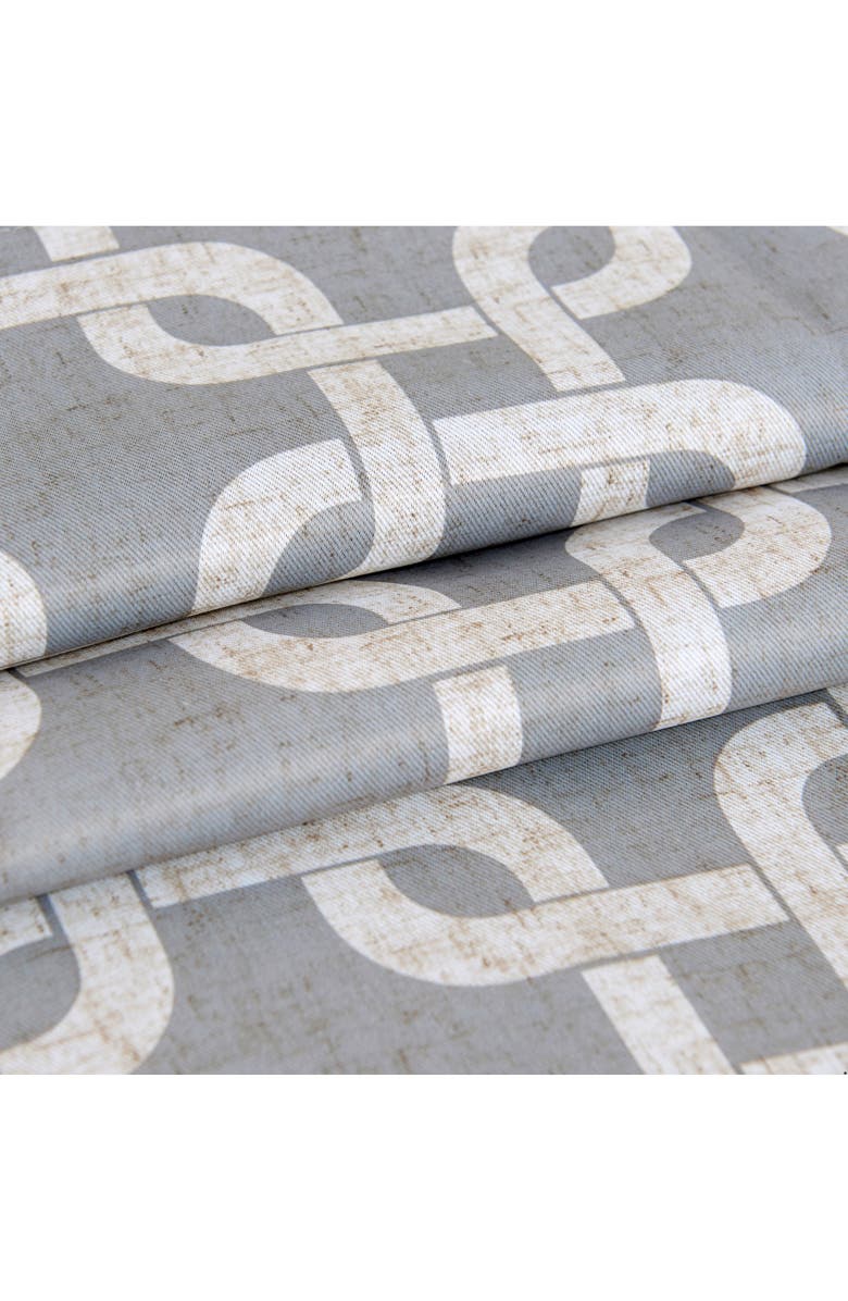 DAINTY HOME Interlock Single Blackout Panel Curtain, Alternate, color, Silver