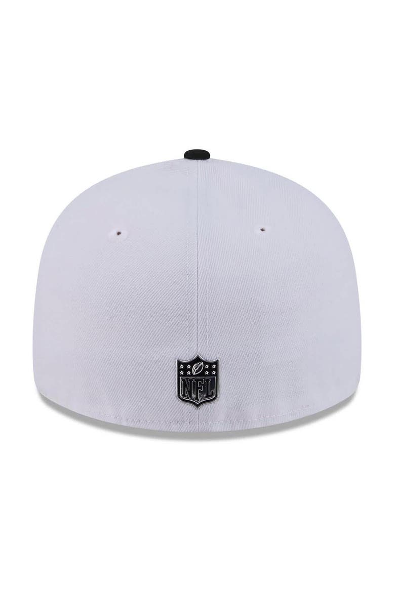 Men's New Era  White/Black Philadelphia Eagles 2026 NFL Draft Pre-Curved 59FIFTY Fitted Hat, Alternate, color, White
