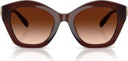 COACH 57mm Irregular Round Sunglasses