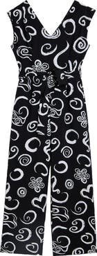 Desigual Printed Belted Jumpsuit