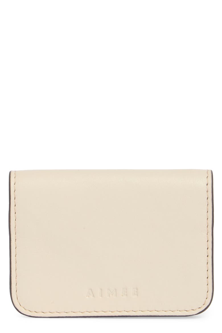 Essentials Mira Bifold Card Case, Main, color, CHALK