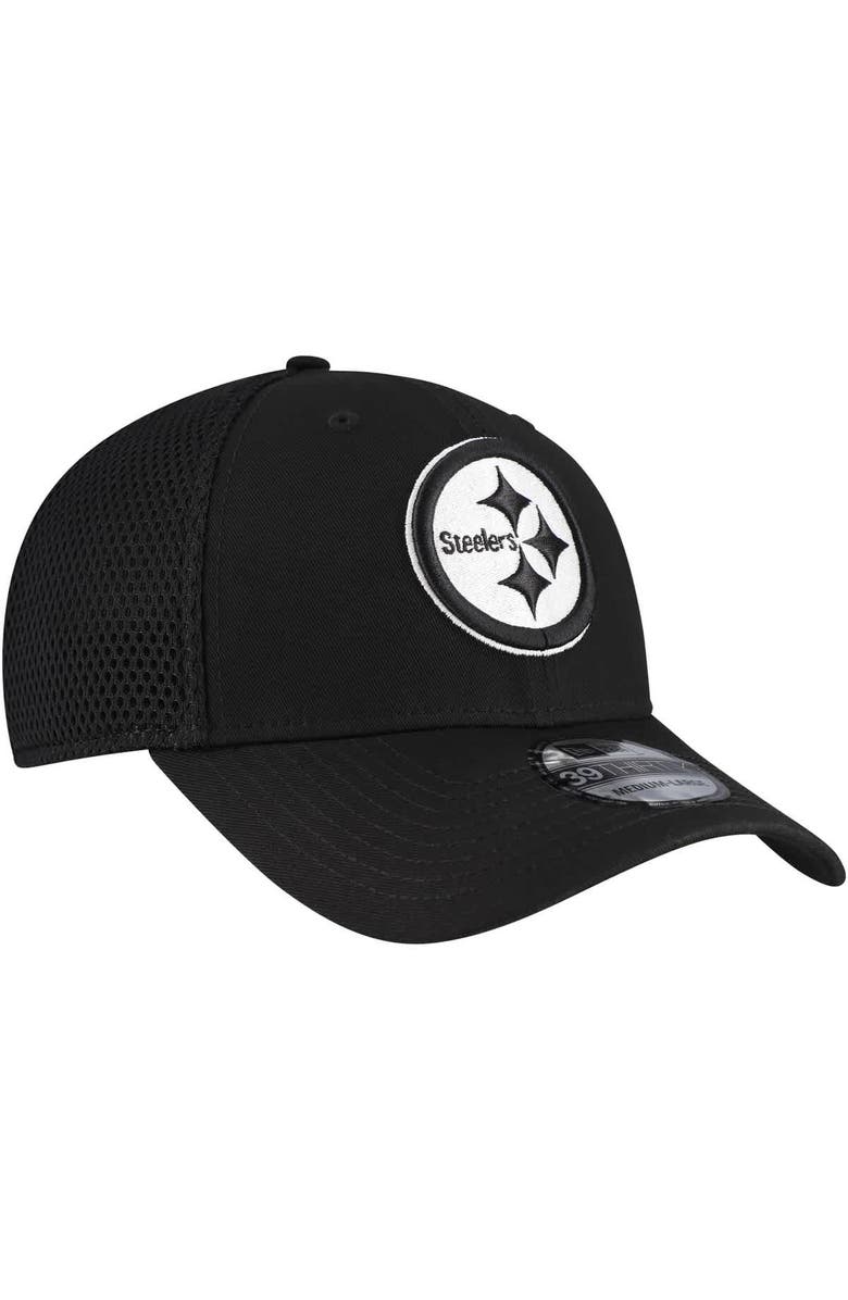 New Era Men's New Era Black Pittsburgh Steelers Main Neo 39THIRTY Flex Hat, Alternate, color, Black