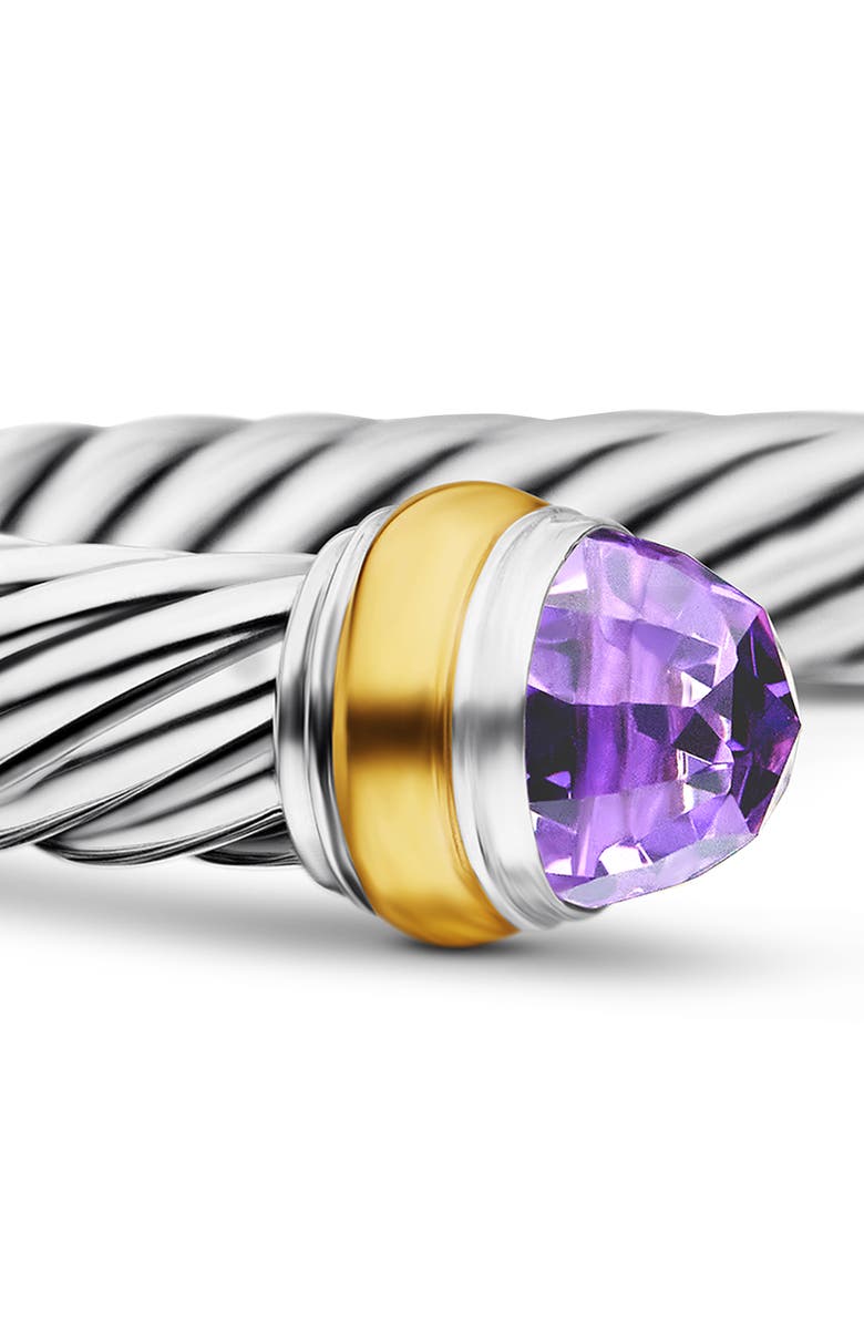 David Yurman Cable Classics 7mm Bracelet with 14K Gold, Alternate, color,