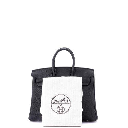 Pre-owned Hermes Hermes Birkin Handbag Black Togo With Palladium Hardware 25 In Black