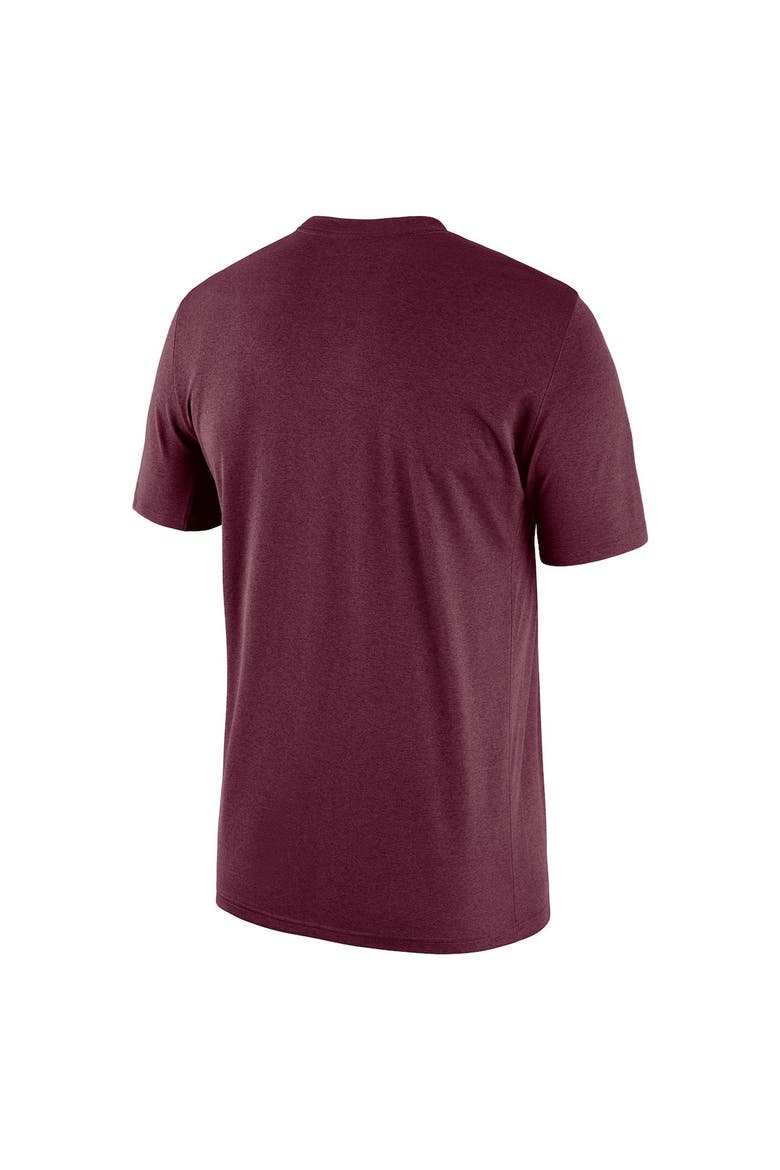 Men's Nike Heathered Maroon Virginia Tech Hokies Team Football Legend T-Shirt, Alternate, color, Heather Maroon
