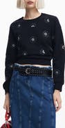 Desigual Joya Floral Embellished Sweatshirt
