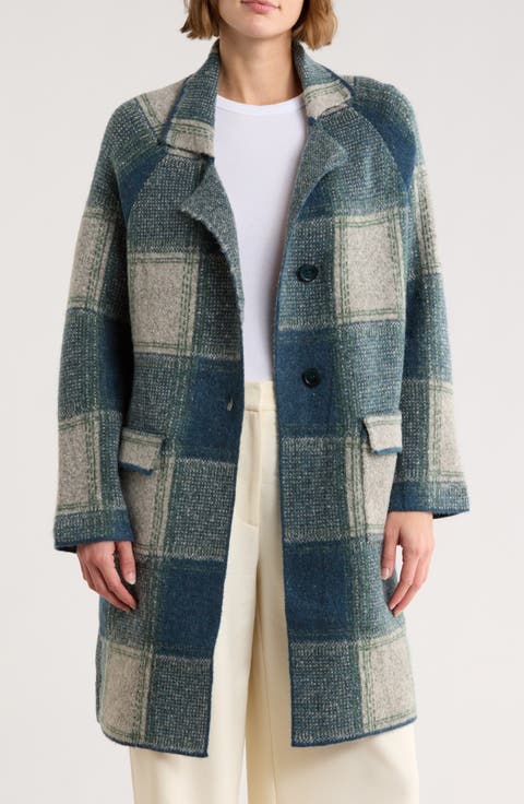 Plaid Longline Cardigan