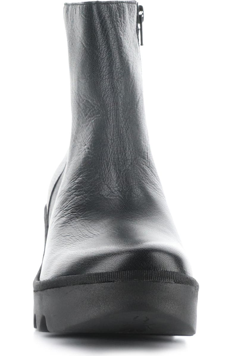 Fly London Toor Platform Bootie, Alternate, color, Black Mousse