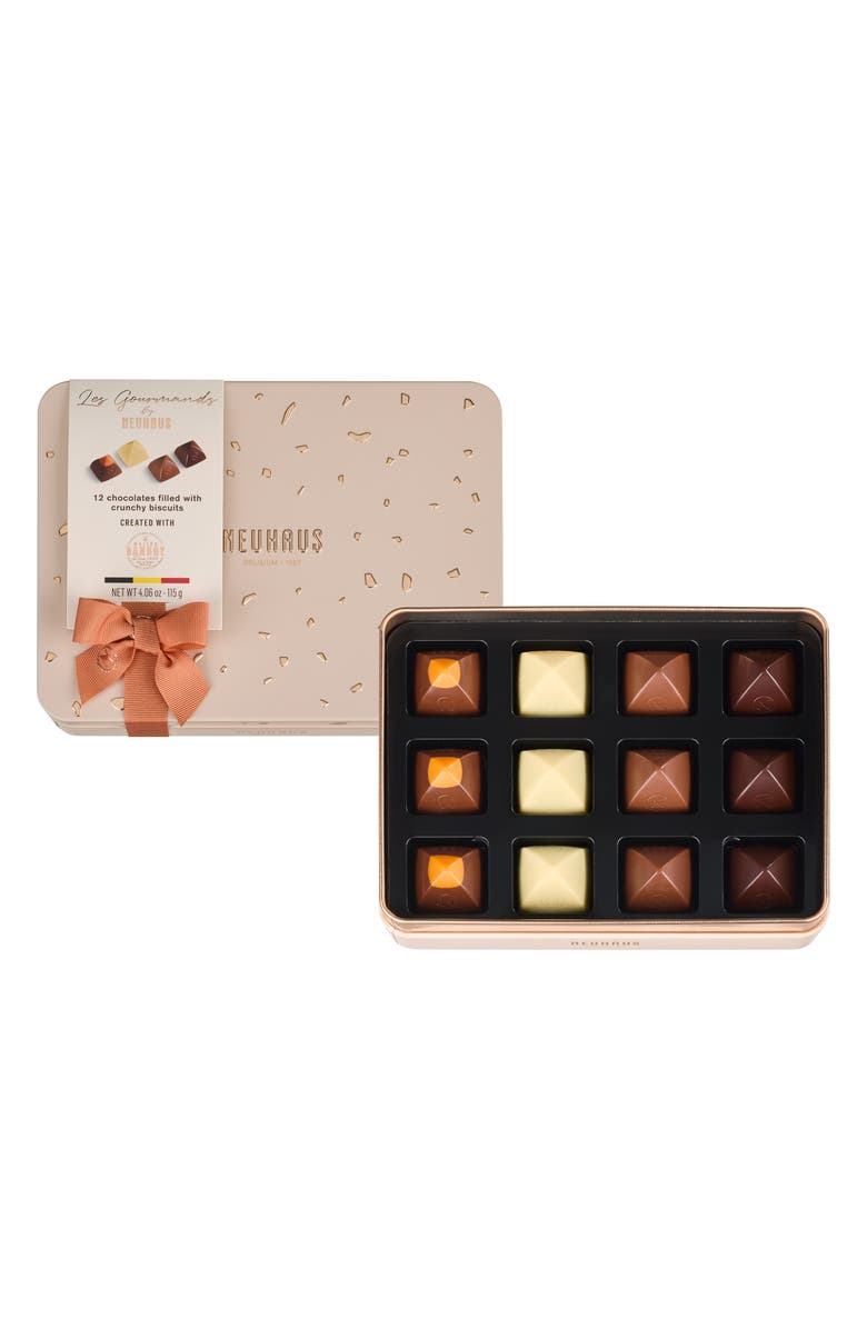 NEUHAUS x Maison Dandoy Les Gourmands Small 12-Piece Praline Box, Main, color, Light Beige