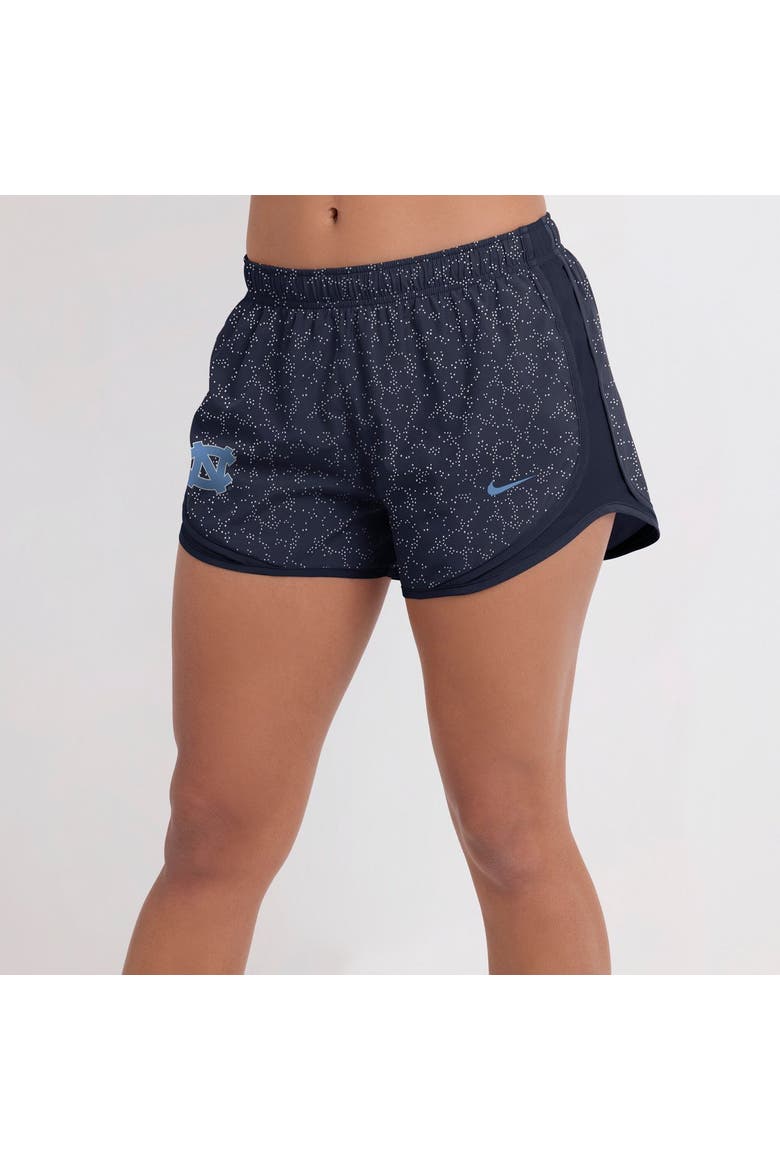 Women's Nike Navy North Carolina Tar Heels Tempo Pattern Dri-FIT Shorts, Main, color, Navy
