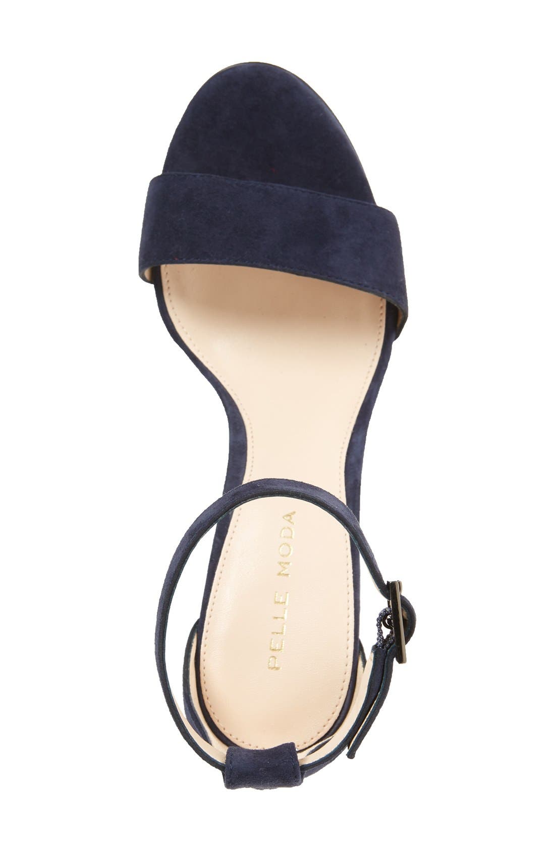 Bonnie Ankle Strap Sandal, Alternate, color, MIDNIGHT BLUE SUEDE