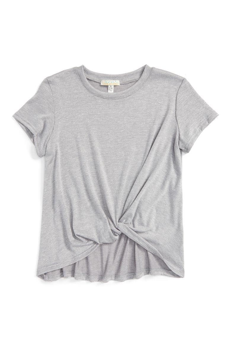 Knotted Tee, Main, color, GREY