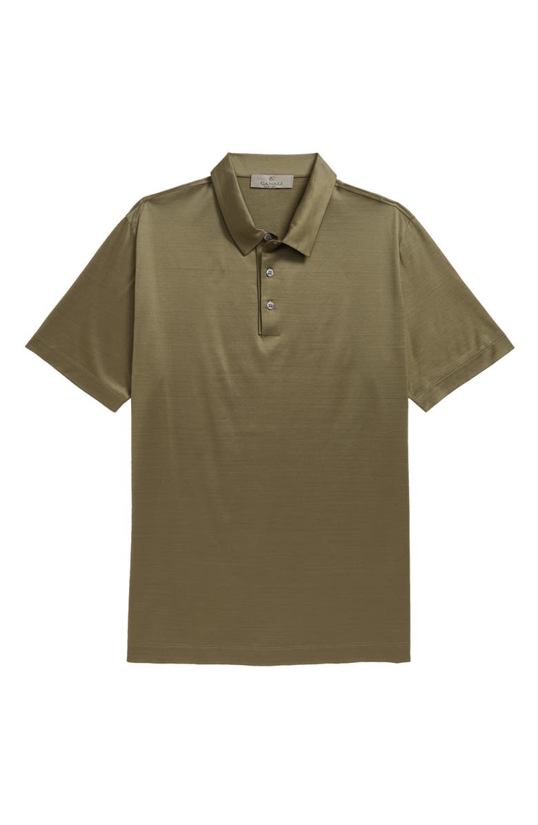 Canali Cotton Short Sleeve Polo Shirt, Main, color, 