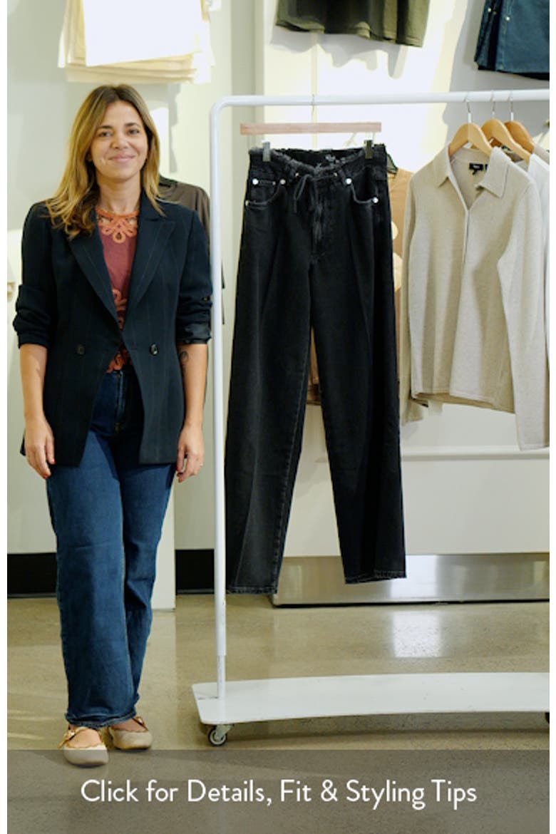 Angeleno High Waist Wide Leg Drawstring Jeans (Women) | Nordstrom