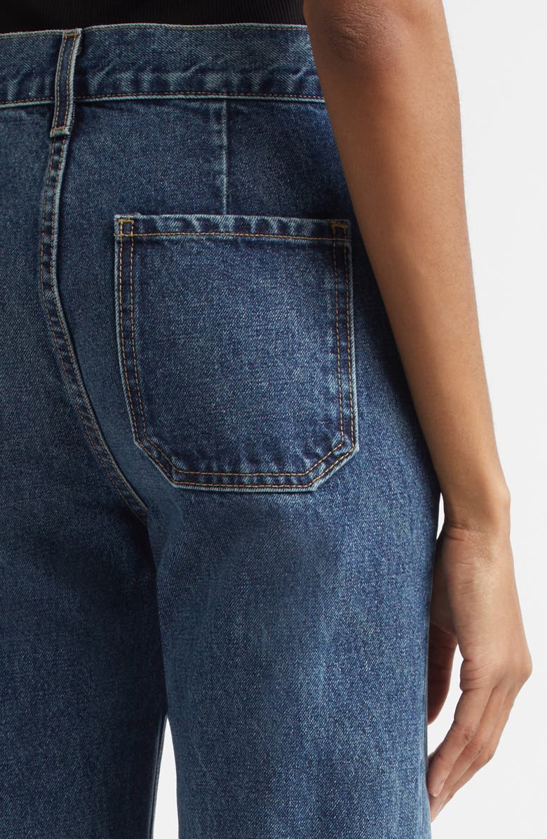 Nili Lotan Edira Wide Leg Jeans, Alternate, color, Simon Wash