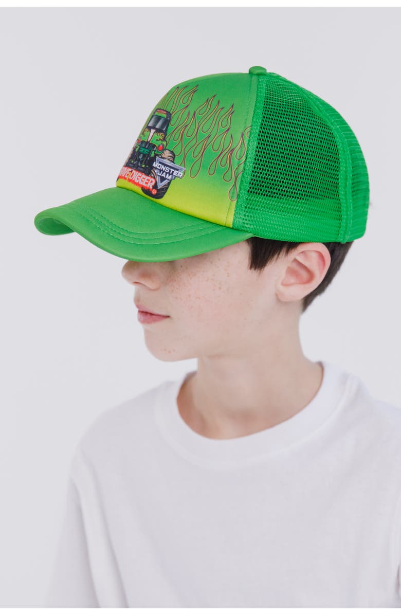 Monster Jam Grave Digger Strapback Baseball Cap, Alternate, color, Grave Digger Green