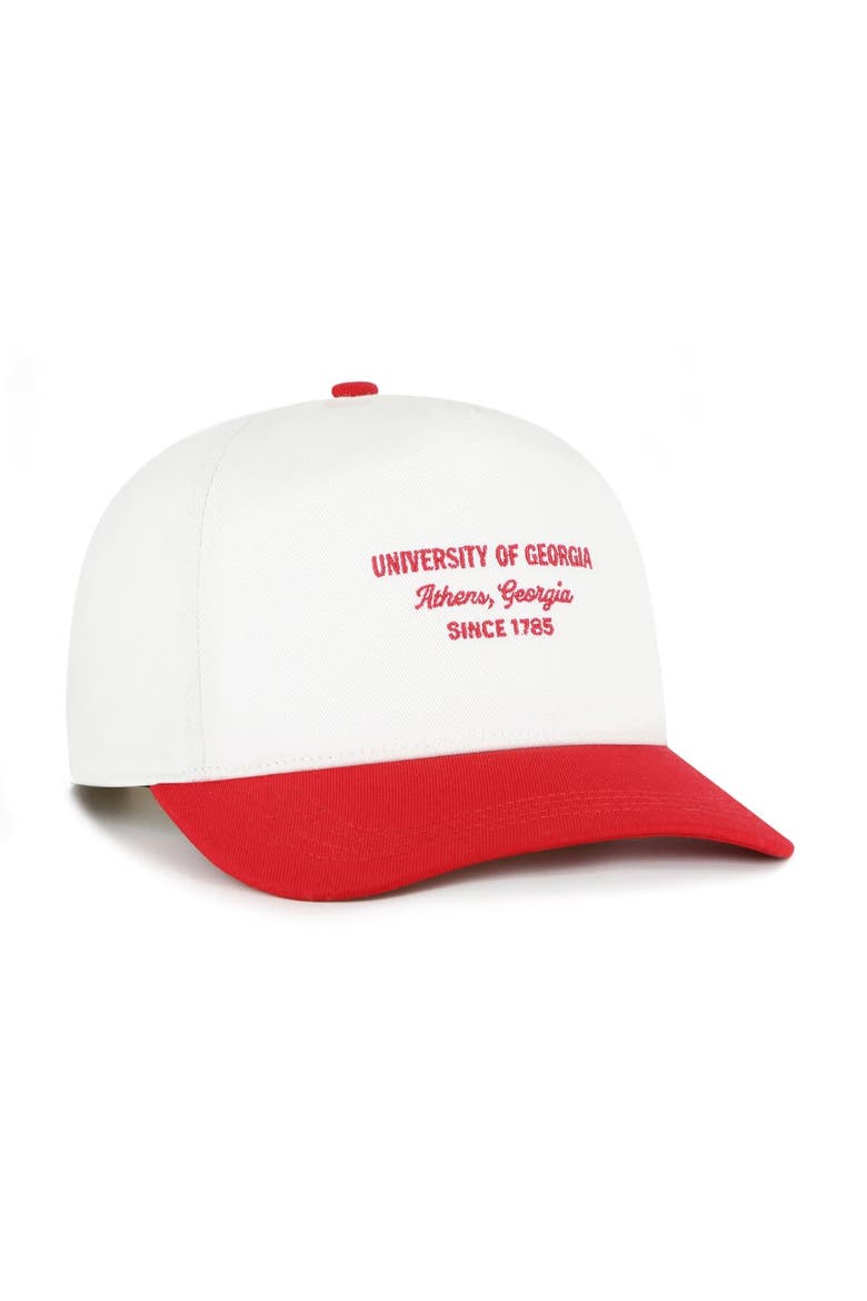 Men's '47 White Georgia Bulldogs Contemporary Basics Two-Tone Hitch Adjustable Hat, Alternate, color, White