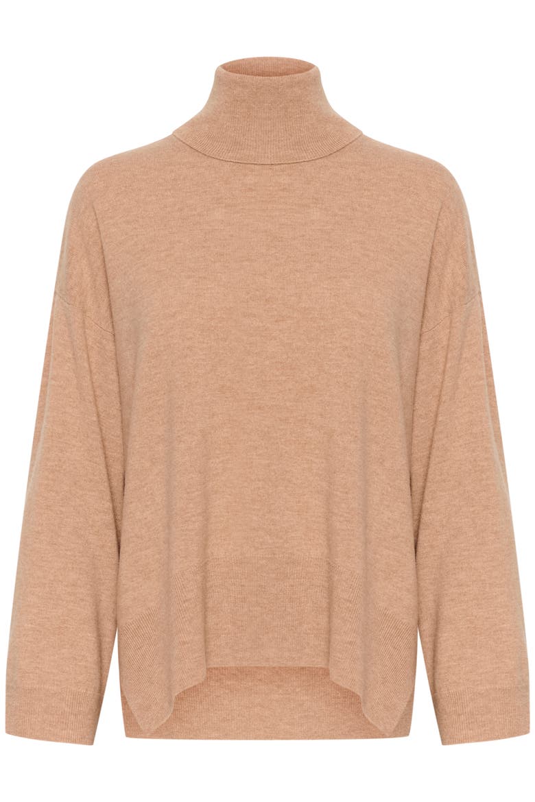 Molina Loose Fit Rollneck Pullover, Alternate, color, Burro Melange
