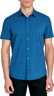 W.R.K Trim Fit Short Sleeve Performance Button-Up Shirt