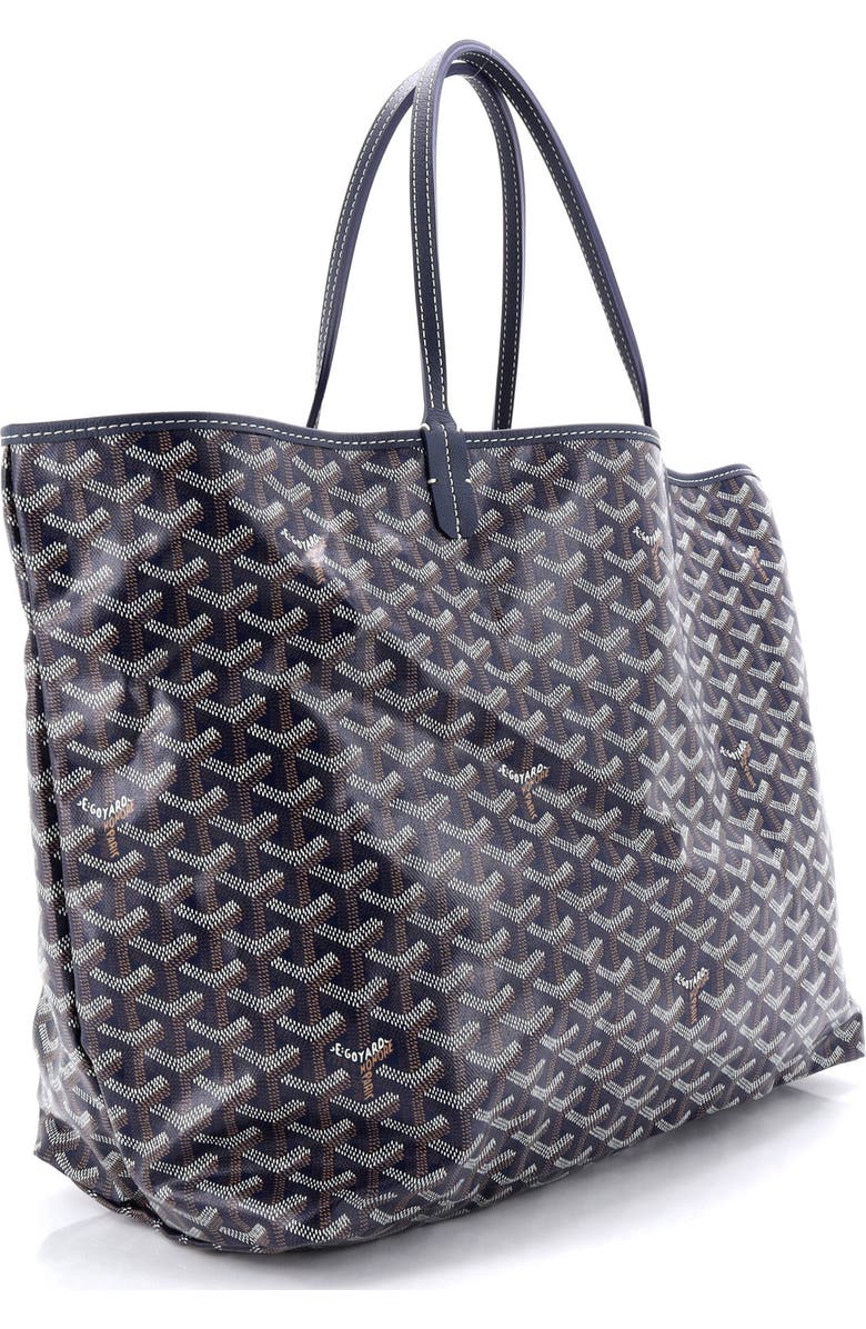 Pre-Owned Goyard Saint Louis Tote Coated Canvas GM, Alternate, color, Blue
