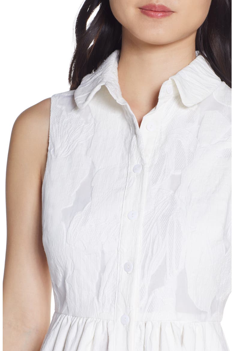 Jacquard Shirtdress, Alternate, color, IVORY