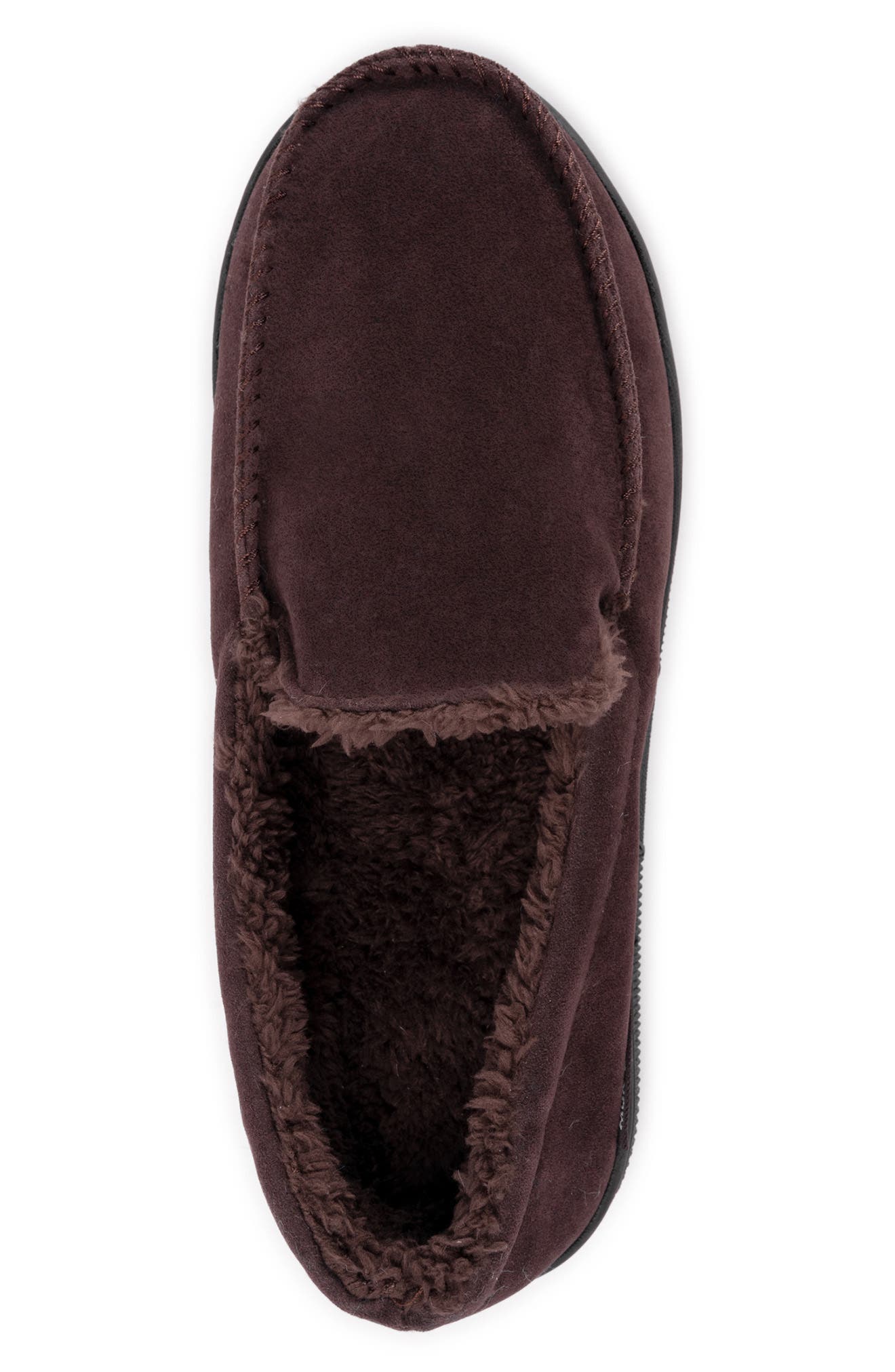 Faux Shearling Lined Slipper, Alternate, color, CAMEL