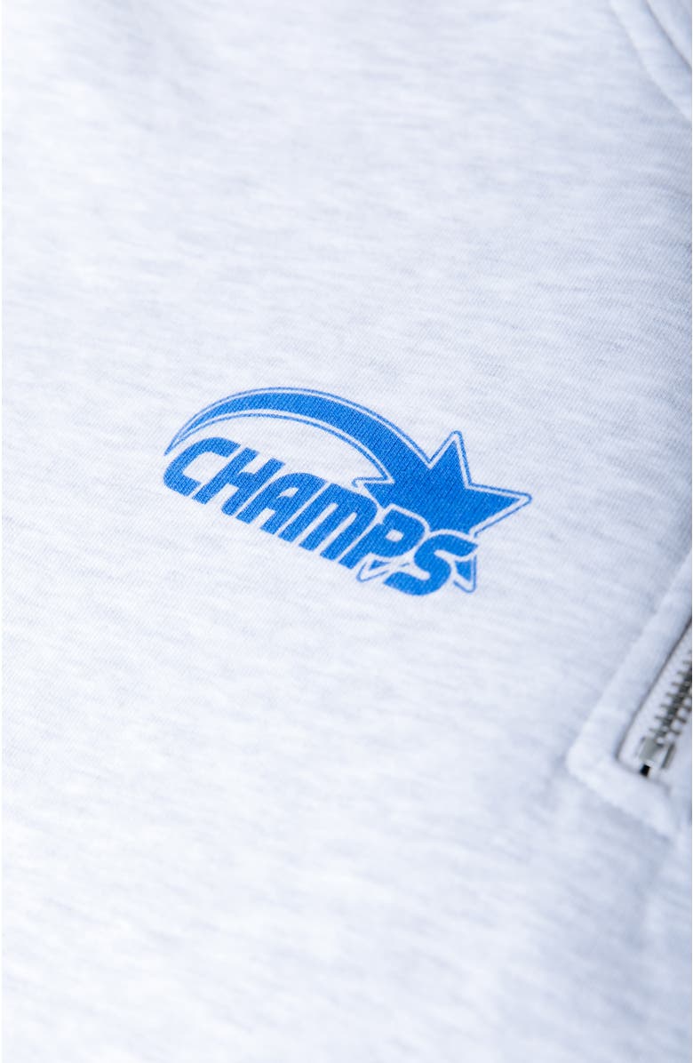 Colourful Rebel Logo Stripes Zip Sweat, Alternate, color, Grey