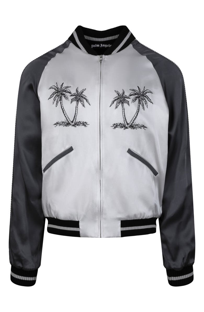 Palm Angels Palms Souvenir Bomber Jacket, Main, color, 