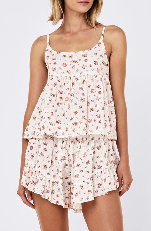 Swiss Dot Cotton Short Pajamas