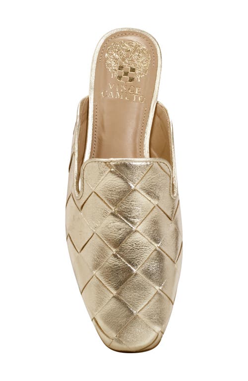 Vince Camuto Bindi Woven Mule In Egyptian Gold