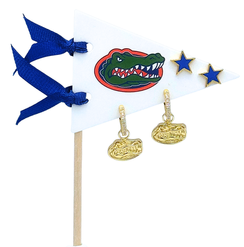 University Of Florida Pennant Pair Earring Set