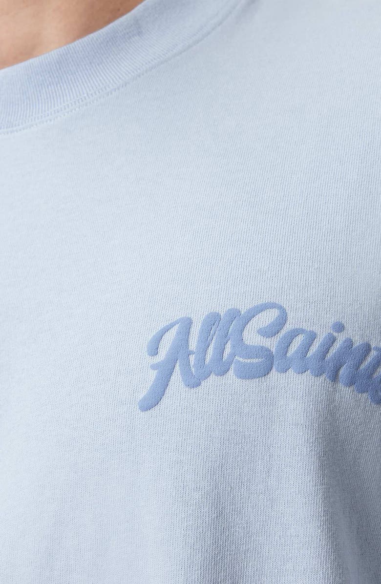AllSaints Odyssey Cotton Graphic T-Shirt, Alternate, color, Villa Blue