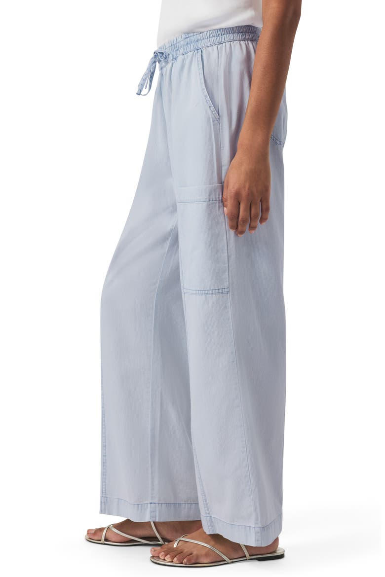 Indigo Stripe Wide Leg Pants, Alternate, color, WASHED INDIGO STRIPE