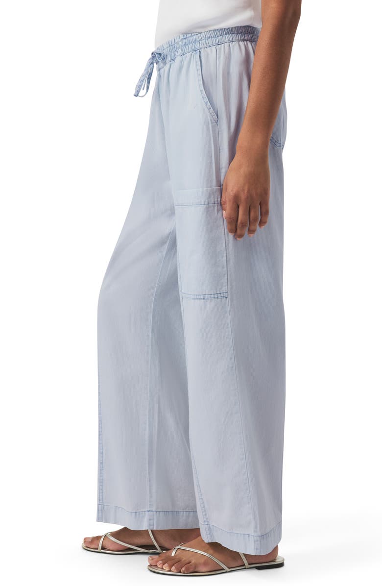 Splendid Indigo Stripe Wide Leg Pants, Alternate, color, Washed Indigo Stripe