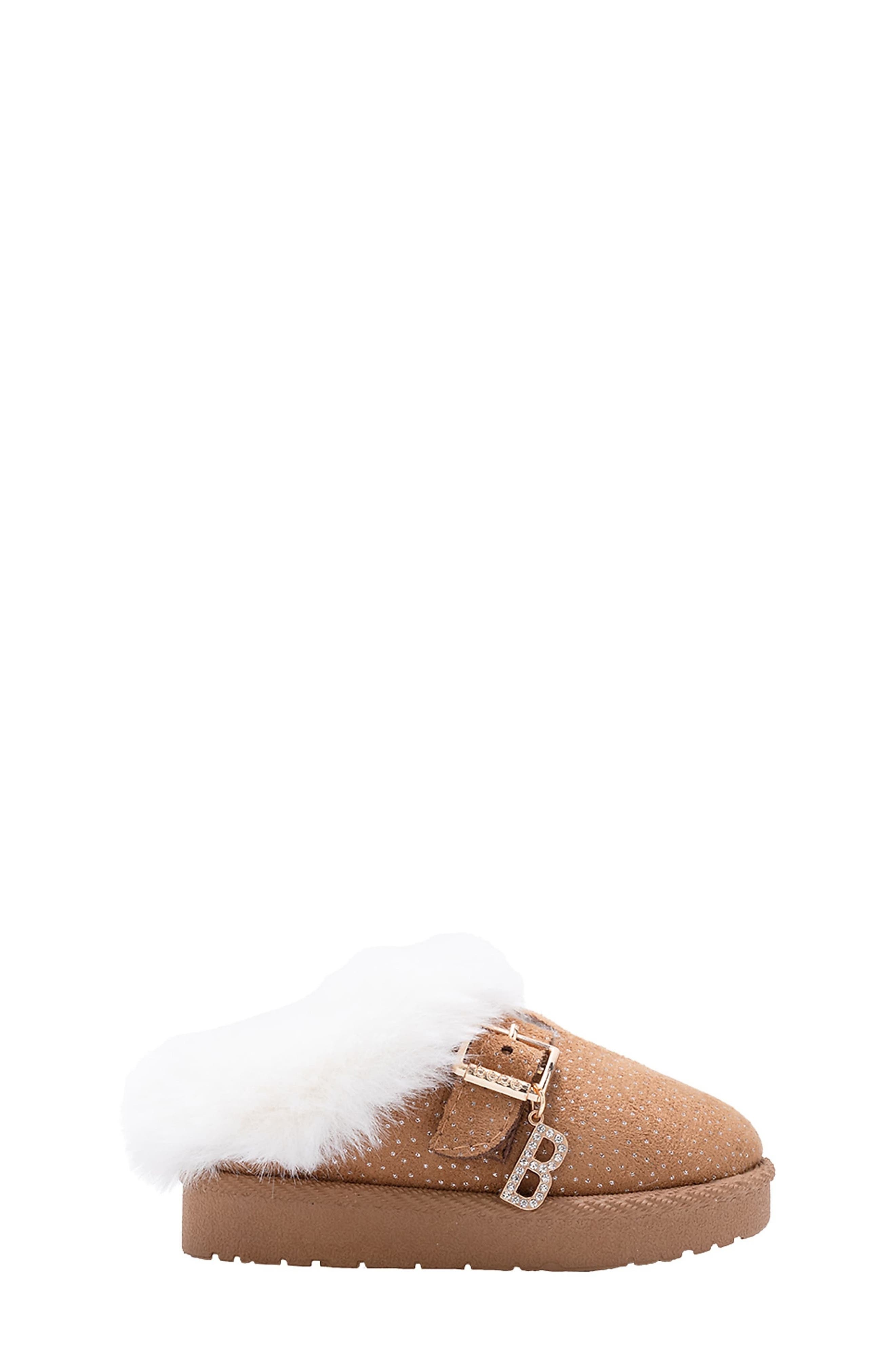 bebe Kids' Faux Shearling Lined Slipper, Alternate, color, 