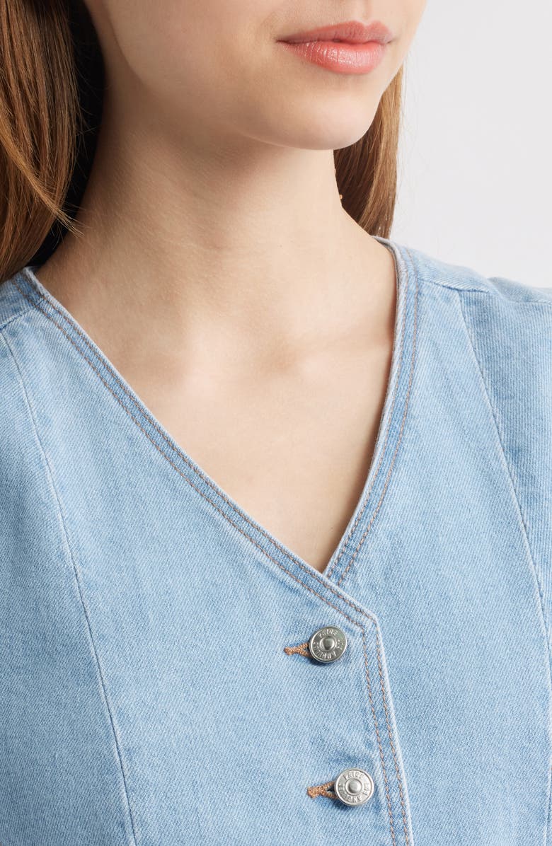 PAIGE Yasmin Stretch Denim Vest, Alternate, color, 