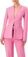 IVONNE Collarless Straight Blazer