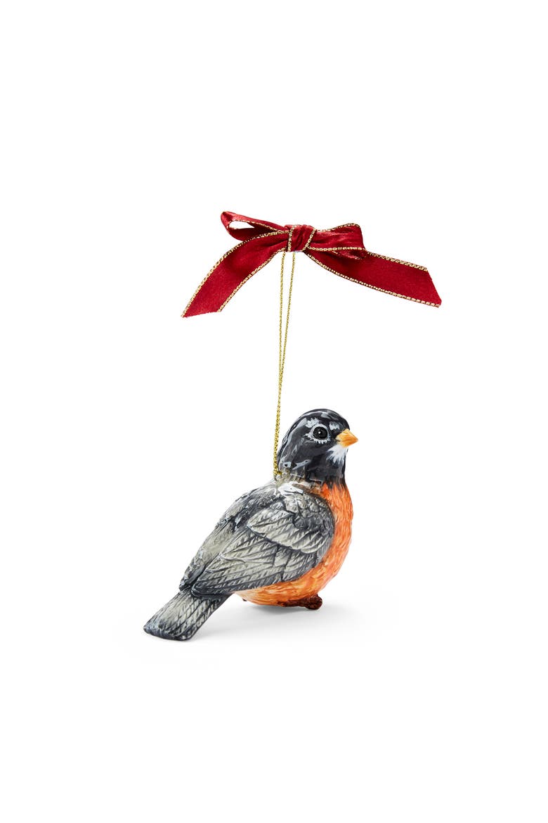 Christmas Tree Robin Ornament, Alternate, color, Multi
