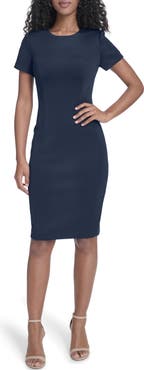 Calvin Klein Short Sleeve Sheath Dress