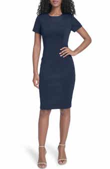 Calvin Klein Short Sleeve Sheath Dress