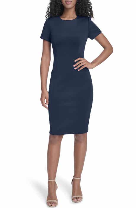 Calvin Klein Short Sleeve Sheath Dress