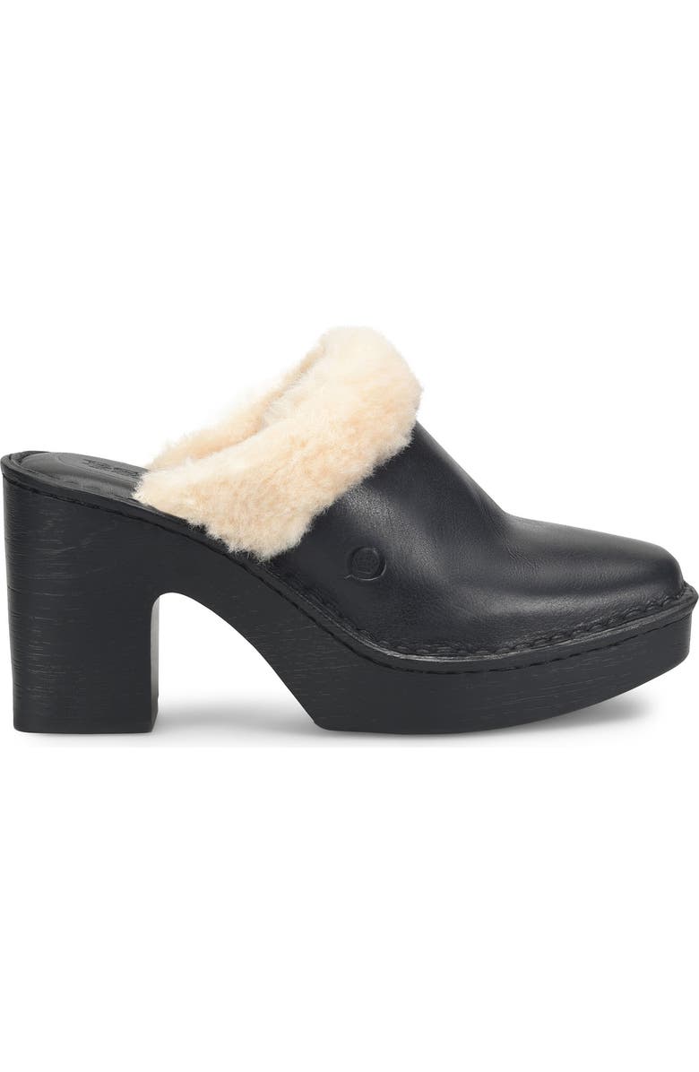 Børn Hope Genuine Shearling Trim Clog, Alternate, color,