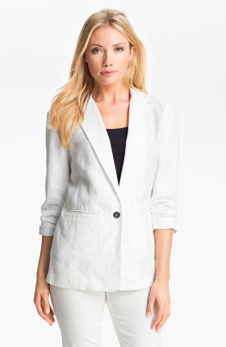 MICHAEL Michael Kors Shirred Sleeve Jacket, Main, color, 