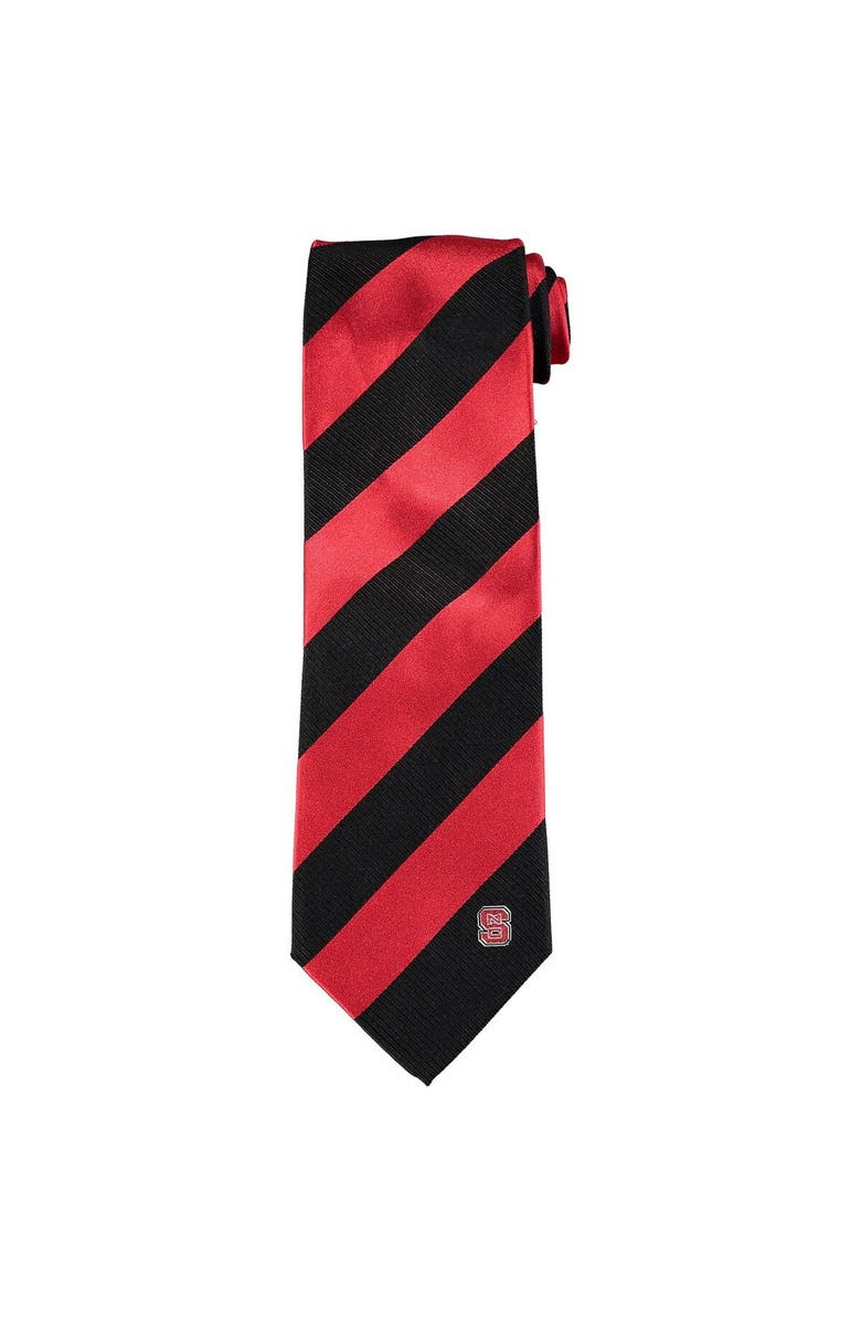 EAGLES WINGS Men's NC State Wolfpack Regiment Woven Silk Tie, Main, color,