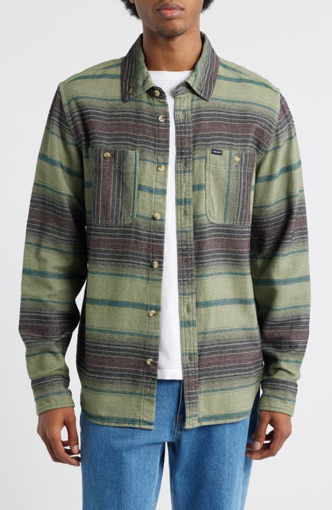 Summit Multi Stripe Flannel Button-Up Shirt