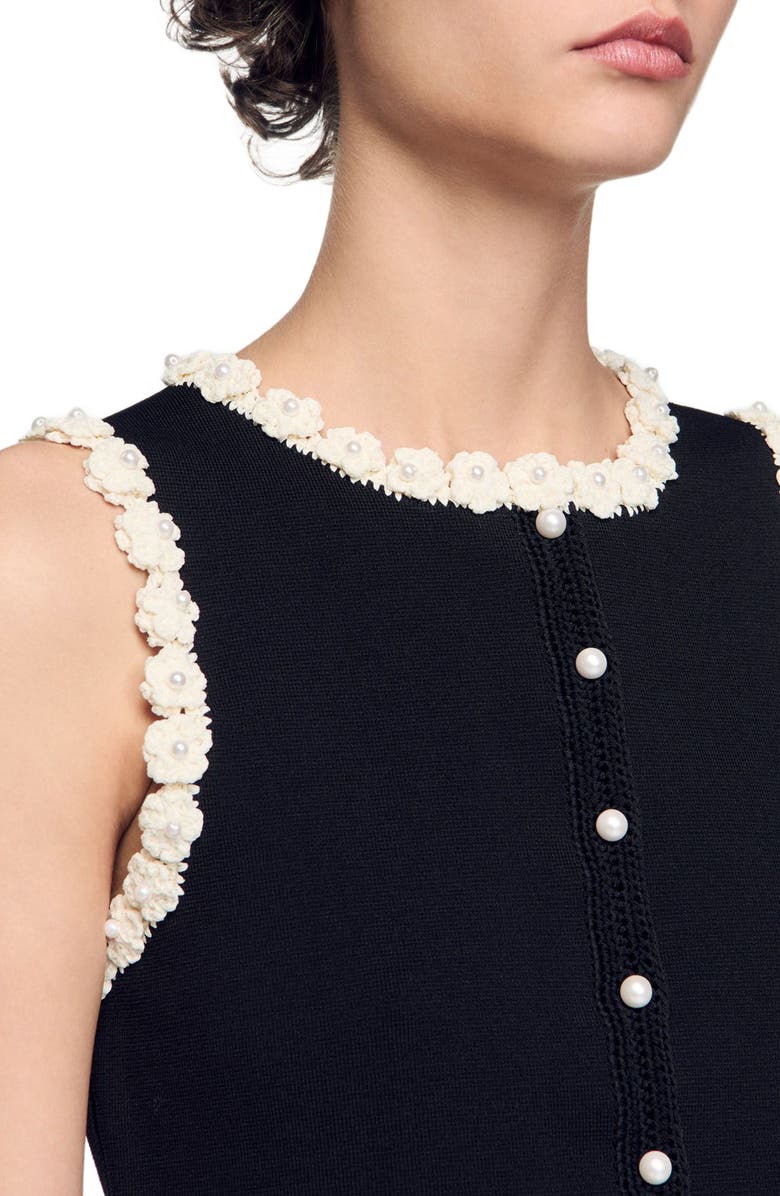 SANDRO Crochet cardigan, Alternate, color,